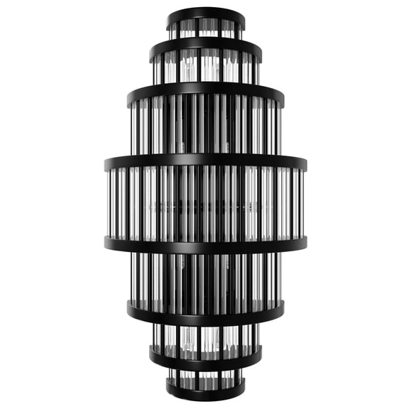Avenue Lighting HF1921-GM Waldorf 8 Light 22" Tall Wall Sconce - Polished Gunmetal