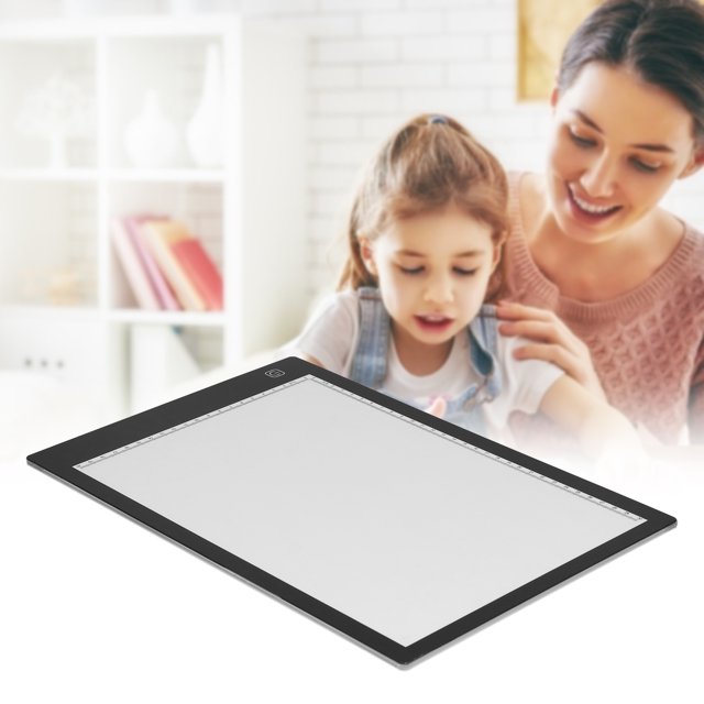 Tableau de Copie LED, Tablette Graphique Multifonction Ultra-Mince Lumineuse A4 Portable avec Échelle Intégrée pour l'Animation