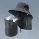 thumbnail image 2 of Sombrero de protección solar para el cuello, gorro de pesca integrado, montañismo, pescador transpirable, a prueba de viento, aleros grandes, Verano, 2 of 5