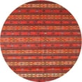 thumbnail image 1 of Ahgly Company Indoor Round Contemporary Red Oriental Area Rugs, 5' Round, 1 of 6