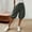 *Gray, variant on ClodeEU Women's High Waisted Pleated Stretch Waist Harem Knee Length Shorts ,Casual Summer Bermuda Pants Army Green,Women's Plus L