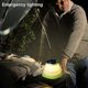 thumbnail image 4 of Camping Solar Lantern Foldable Led 3 Dimming Modes 2 In 1 Usb Rechargeable Camping Lamp For Camp Home Hiking Fishing Emergencies(green), 4 of 5