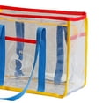 thumbnail image 2 of Bolso transparente jinwen Playa Moda PVC Organizador Hombro Azul, 2 of 7