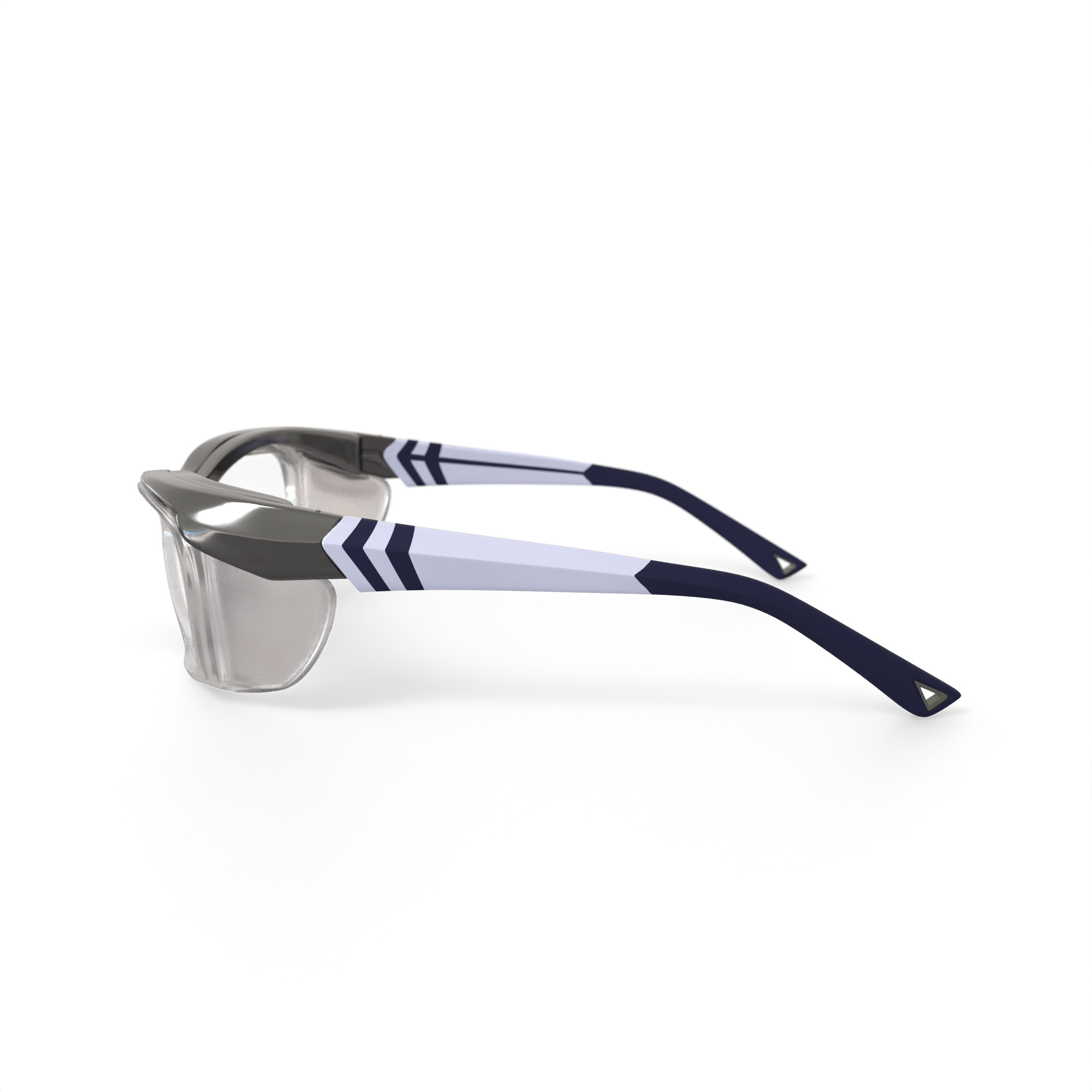 Hilco Vision A2 225 Wrap Prescription Safety Glasses, Silver/Navy