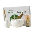 thumbnail image 3 of Accesorios de 4 piezas Matcha Set Ceremonía de té japonesa moderna Herramienta de fabricación de té japonesa para la familia Familia de amantes de la Mate blanco, 3 of 9