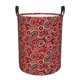 thumbnail image 1 of Balery Vintage Red Paisley Cesta de ropa redonda con asas, impermeable, independiente, para ropa, juguetes, dormitorio y familia-Medium, 1 of 6