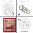 thumbnail image 3 of Valentine's Day Shower Curtain Set - Extra Long 72" x 96" Washable Bathtub Curtain with 12 Hooks, Vintage Love Heart Truck Wooden Valentines Waterproof Fabric Shower Curtains for Bathroom Décor, 3 of 6