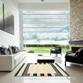 thumbnail image 6 of Ahgly Company Indoor Round Contemporary Golden Blonde Gold Solid Area Rugs, 5' Round, 6 of 6