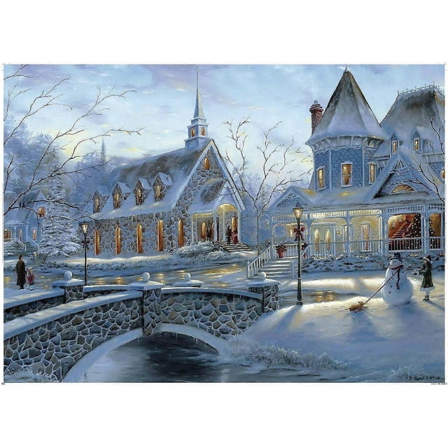 1000 Piece Landscape Puzzle - Cardboard Puzzles - Relax Puzzles Games - Romantic City Puzzle (70x50cm / 27.5x19.7in) for Children and Adults Gifts