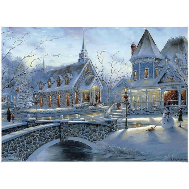 1000 Piece Landscape Puzzle - Cardboard Puzzles - Relax Puzzles Games - Romantic City Puzzle (70x50cm / 27.5x19.7in) for Children and Adults Gifts
