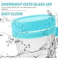 thumbnail image 6 of Raindrops Overnight Oats Container Sky-Blue Glass 1 Set 4.8In, 6 of 6