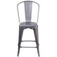 thumbnail image 4 of 24" Clear Metal Indoor Stool, 4 of 5
