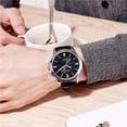 thumbnail image 2 of Mens Wrist Watch - Simple Leather Strap Men's Ladies Couple Watch - for Business Office Work School decorative watch, 2 of 2