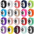 thumbnail image 1 of Amerteer For Apple Watch band Series 4/3/2/1 38/42 Replacement Silicone Wrist Sport Band Strap, 1 of 5