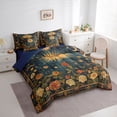 thumbnail image 3 of Manfei Boys Girls Moon Sun Twin Bedding Sets 7-Piece,Bohemian Chic Flower Bedding Comforter Set Microfiber,Starry Sky Breathable Sheet Sets,Microfiber Bedroom Decor,Reversible, 3 of 8