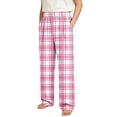 thumbnail image 7 of Zpanxa Girls Pants Plaid Pants Elastic Waist Straight Leg Loungewear with Side Pockets for Girls, 7 of 7