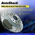 thumbnail image 6 of AutoShack Front & Rear Drilled & Slotted Brake Rotors Ceramic Brake Pads | Replacement for 2010-2017 Chevrolet Equinox 2010-2017 GMC Terrain V6 | Zinc Coated | 12-PC Brake Kit | SilverShield Pro, 6 of 6