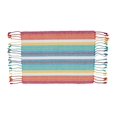 thumbnail image 3 of Fennco Styles Colorful Dobby Stripe Fringe Cotton Placemats 13" W x 19" L, Set of 4 - Multicolored Table Mats for Home Décor, Dining Table, Holiday, Banquets and Special Occasions, 3 of 4