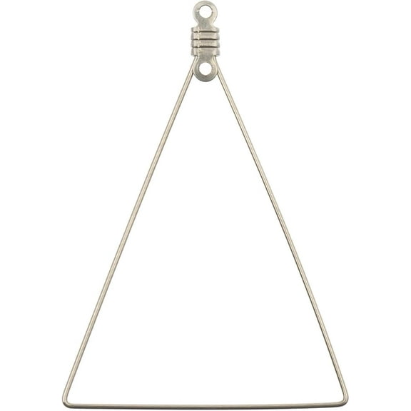 8pcs John Bead Must Have Findings 35x49mm Silver Jewelry Earring Triangle Components for Jewelry Making Crafts DIY