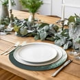 thumbnail image 6 of Round Placemats Green Forest Tree 15 inch Set of 2 Table Mats for Dining Table Misty Forest Tree Silhouette Nature Heat Resistant Non-Slip Kitchen & Home Decorative Place Mat Set, 6 of 8