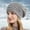 Grey, variant on Dyfzdhu Woolen Hat Women Fashion Wrap Warm Ear Protection Windproof Knit Hairball Beige