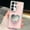 A-Pink, variant on for Samsung Galaxy A35 Bling Case Luxury for Women Girls Design Cute 3D Love Mirror Makeup Holder Fancy Glitter Rhinestone Protective Phone Cover,Clear