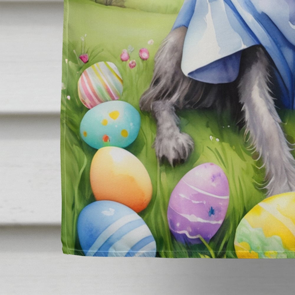 Scottish Deerhound Easter Egg Hunt House Flag 28 in x 40 in
