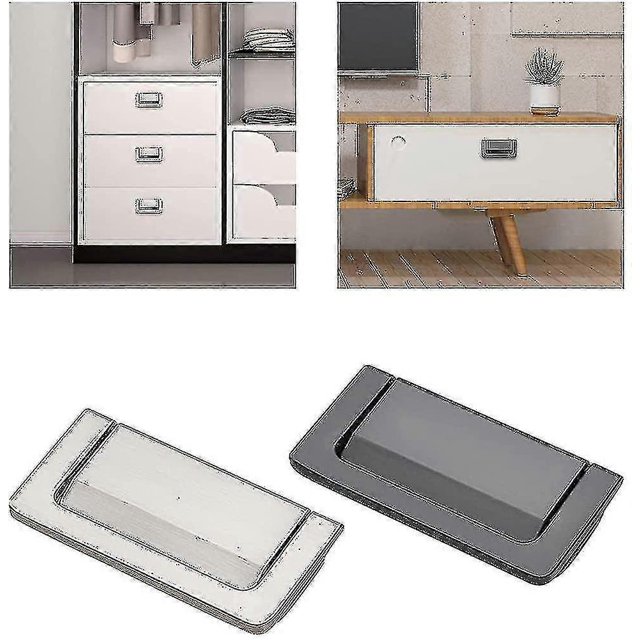 Sliding Door Adhesive Handle, Self-adhesive Handle, 2pcs Punch-free Cupboard Pull Handles