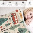 thumbnail image 4 of Blanket Yellow and Navy Blue Nautical Stripe Soft Throw Blanket Modern Luxurious Warm and Cozy for Couch Sofa Bed Office Gift for Valentine Mother Father Couple 50"x60" Suitable for All Season, 4 of 6
