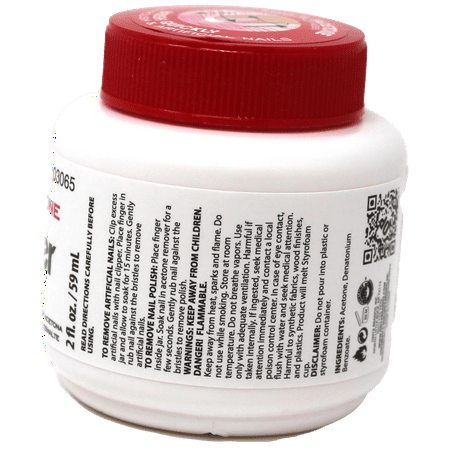 Onyx Professional Acetone Artificial Nails, Glitter, & Polish Remover Jar, 2 Oz.