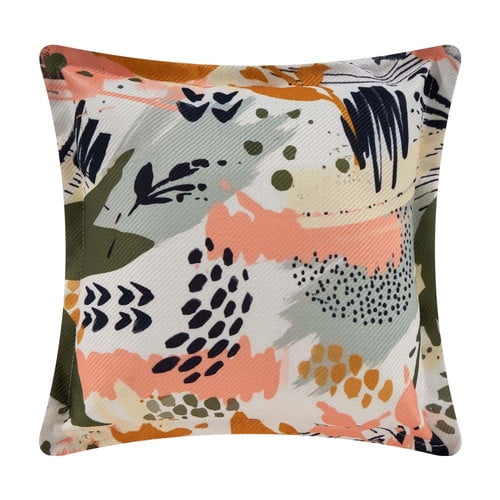 Cojin Decorativo Mainstays Abstracto Multicolor 45 cm x 45 cm