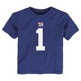 thumbnail image 2 of Toddler Nike Malik Nabers Royal New York Giants Name & Number T-Shirt, 2 of 3