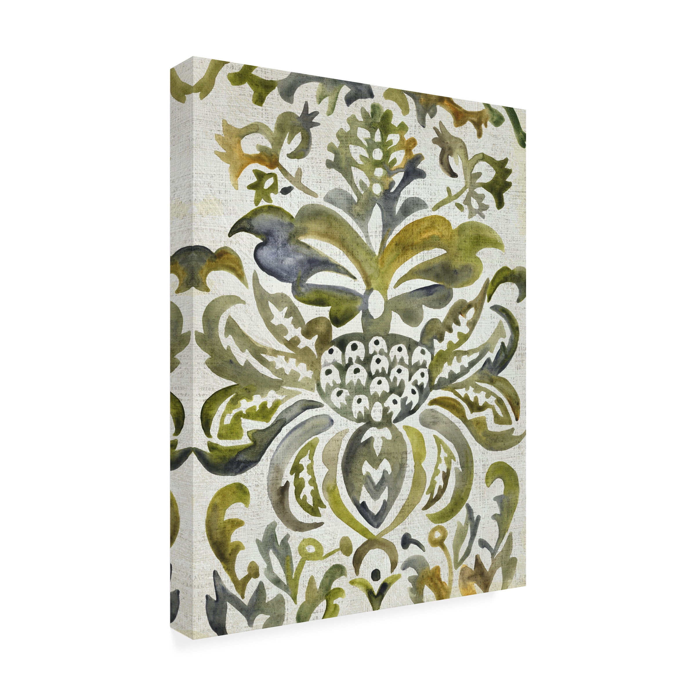 Chariklia Zarris 'Verdant Damask IV' Canvas Art