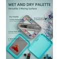 thumbnail image 6 of Nicpro Stay Wet Paint Palette for Acrylic Miniature Painting Kit, Paint Tray Palettes with 100Pcs Pallet Paper, 4Pcs Sponge, Brush Holder Paint Mixing Storage, 6 of 9