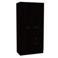 thumbnail image 2 of Easy DIY Assembly - 3 Piece Black Bedroom Furniture Set for Home Setup, 2 of 4