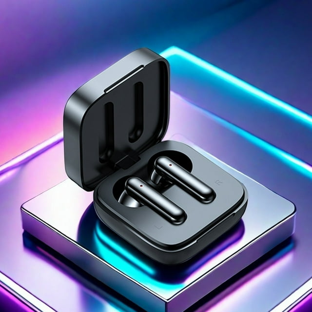 Auriculares inalámbricos Bluetooth con traducción de IA, sonido envolvente, reducción de ruido inteligente, pantalla de alta potencia, para reuniones de negocios, viajes y trabajo.