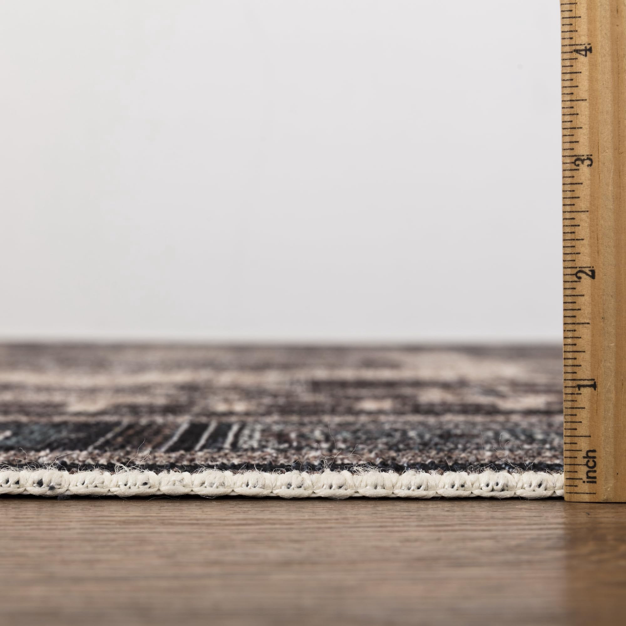 Keen Home Design Machine Washable Area Rugs with Non-slip Backing, Ideal for Hallway, Living Room, Bedroom, Kitchen and Laundry Room, Vintage Moroccan and Low Pile Rug - ( 2'6'' x 7')