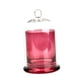 thumbnail image 4 of Candelabro de cúpula de vidrio cloche con asa en la parte superior, cúpula de campana de vidrio con base para Rosa roja, 4 of 9