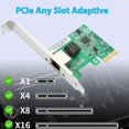 thumbnail image 2 of Energy Efficient 2.5Gbps PCIe Ethernet Adapter With Metal Enclosure For Stable NAS And Data Center Applications Use, 2 of 4