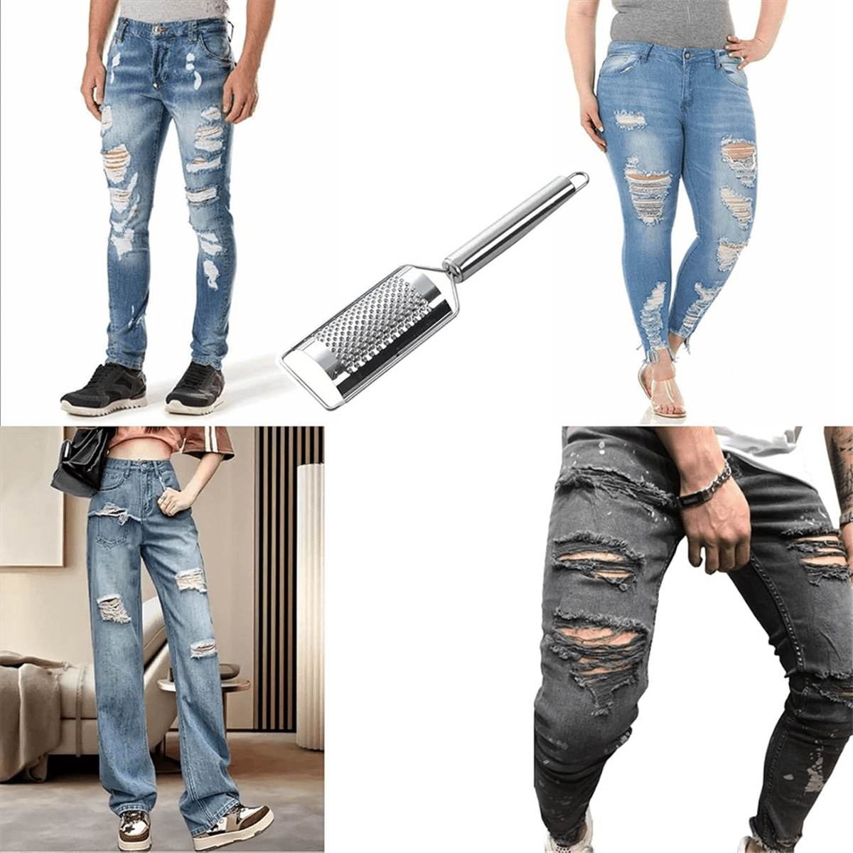 Denim Distressing Kit Simplicity Denim Distresser Rasp Tool-New In