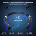 thumbnail image 3 of Auriculares Bluetooth AMORNO, banda plegable para el cuello con micrófono, 3 of 7