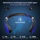 thumbnail image 3 of Auriculares Bluetooth AMORNO, banda plegable para el cuello con micrófono, 3 of 7