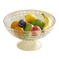 thumbnail image 2 of Decorative Fruit Tray Bowl, Round Footed Dessert Display Stand Dish Holder Snacks Fruit Basket Bowl for Farmhouse Kitchen Breads Snacks Home Ornaments[Transparent], 2 of 9