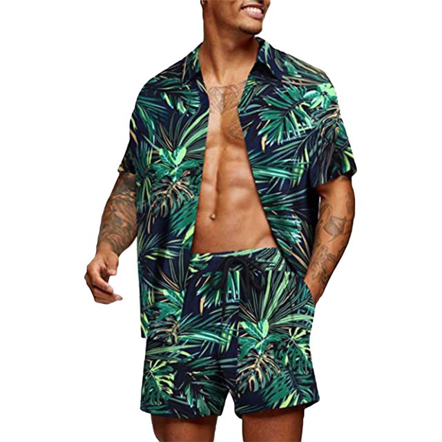 Txlixc Traje de playa de verano de 2 piezas para hombres Txlixc moda