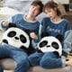 thumbnail image 3 of Conjunto de pijamas gruesos y cálidos para hombre y mujer, ropa de dormir de dinosaurio de dibujos animados, ropa de casa coreana para amantes, sudaderas suaves, 3 of 4