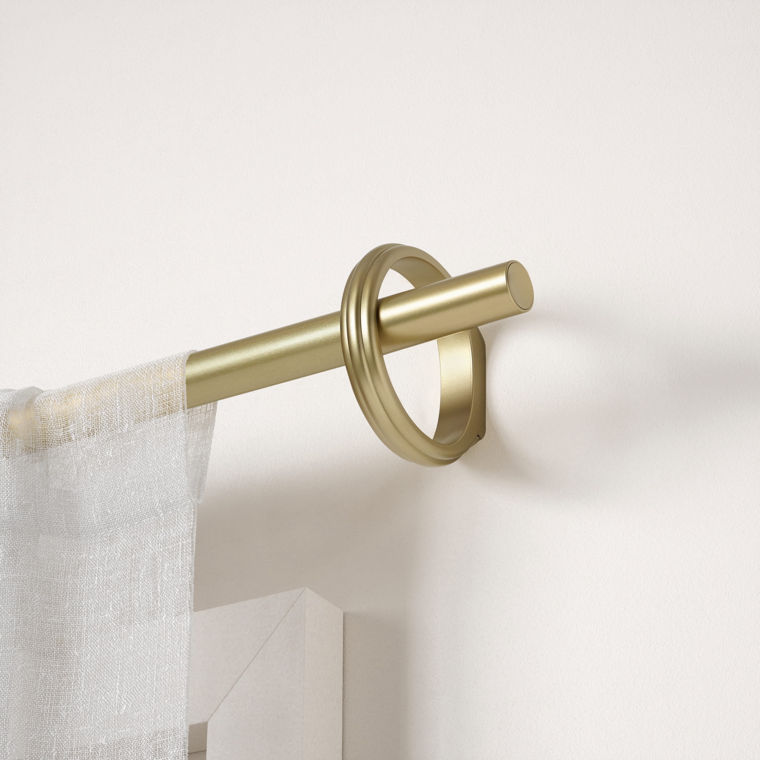 Umbra 1" Allura Curtain Rod, 44-120", Gold