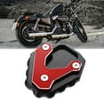 thumbnail image 2 of Motorcycle Kickstand Extension Enlarger Pad Side Stand Support Plate Red Replace for Honda CB500X 2019 2020, 2 of 6