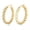 Gold, variant on Stainless Steel Hoop Earring Hypoallergenic Ear Twisted Ring Gold Hinged Textured Z281