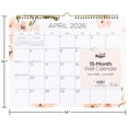 thumbnail image 5 of See It Bigger Wall Calendar, Med (12" x 15"), Pink Floral, 15-Month: Apr 2026 - Jun 2027, 5 of 5