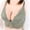 Green, variant on Plus Size Sports bras for Women Wireless Fashion Solid Color Steel Rings Lace Pad Gathering Camisole Integrated Type Daily Bra